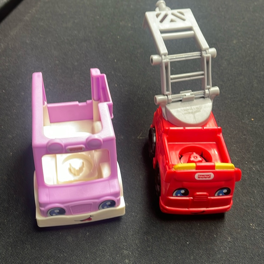 Fisher Price Bundle of 2 | Little People Small Vehicles -